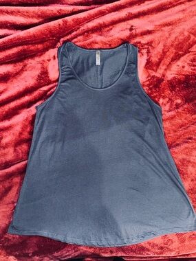 Navy Scoop Tank Top